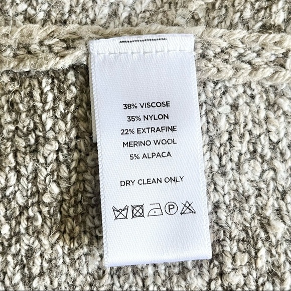 Lilla P Wool Alpaca Blend Slub Cowl Neck Sweater Size M - Picture 10 of 11